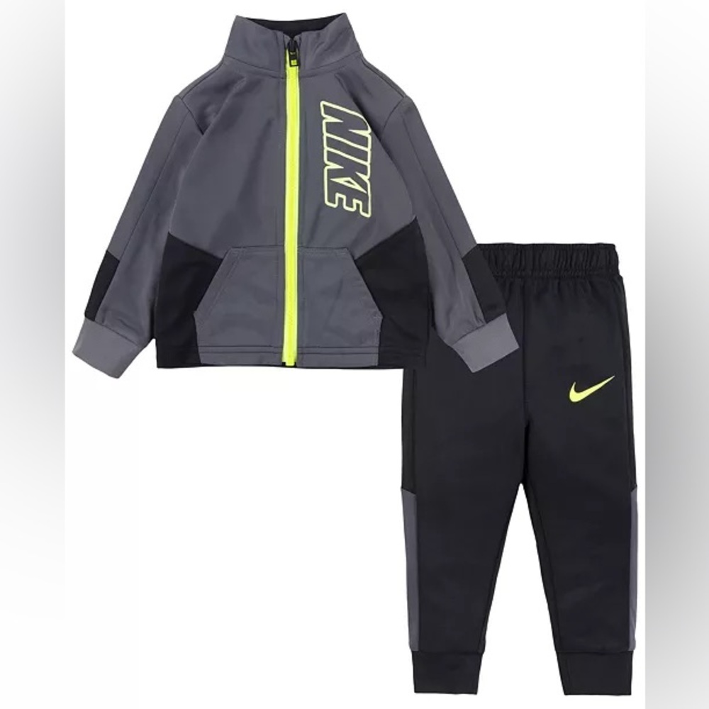 Nike toddle rBoys Block Full Zip Tricot Jacket and Matching Pant size 4t